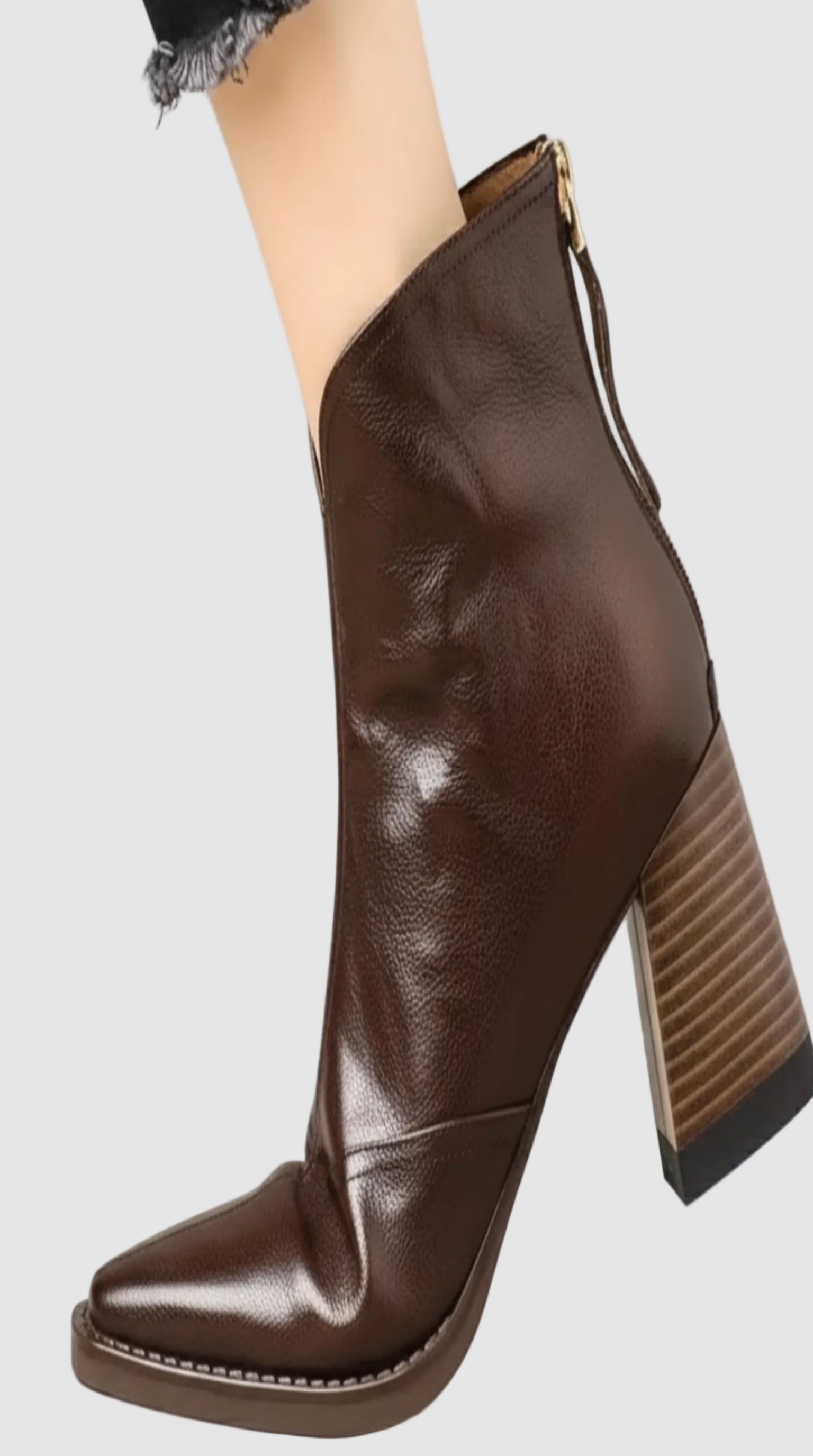 Rosal™ | Botines de lujo con tacón medio